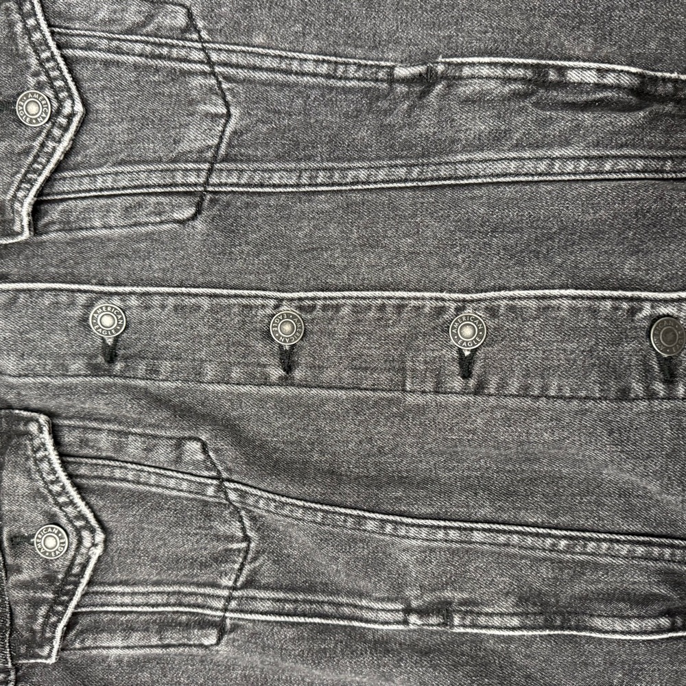 Mickey Mouse Denim Jacket - Black - image 5